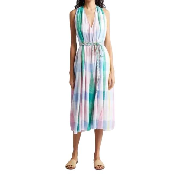 Mille Dress Marilyn belted sleeveless cotton midi size XXS - Picture 1 of 6